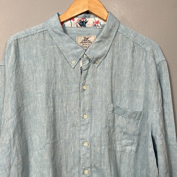 Madda Fella Linen Long Sleeve Linen Shirt size XXL- gently used - Picture 2 of 14